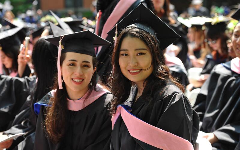 Two happy graduates