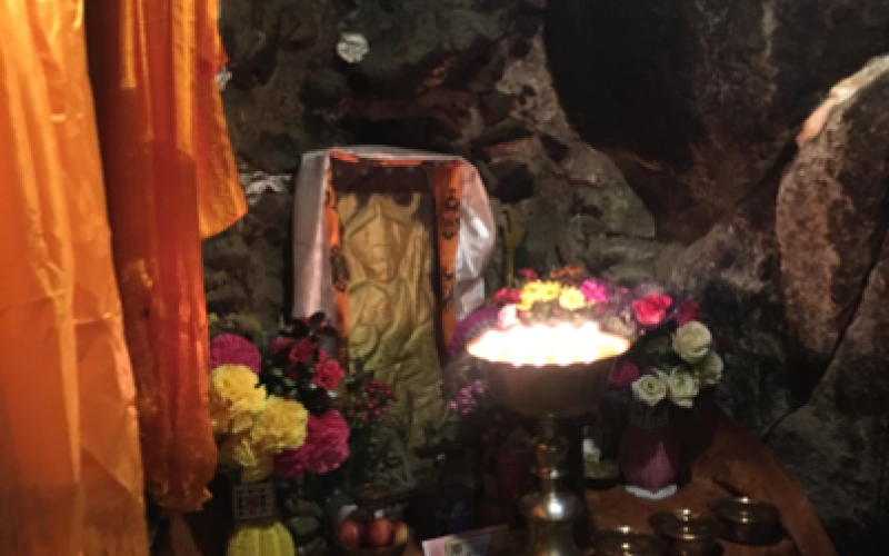 Interior of Guru Rinpoche’s meditation cave