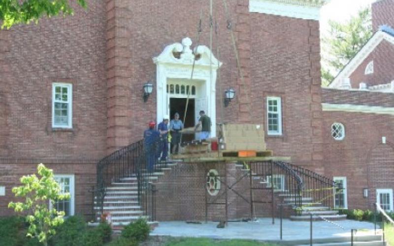 Marquand T&B Organ Installation outside view