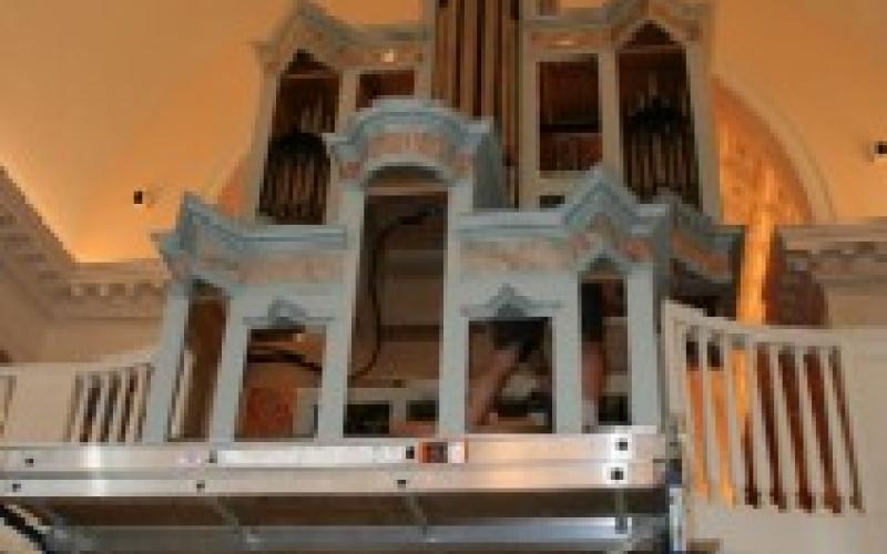 Marquand T&B Organ Installation inside progress