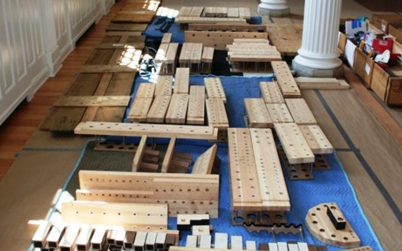 Marquand T&B Organ Installation inside materials