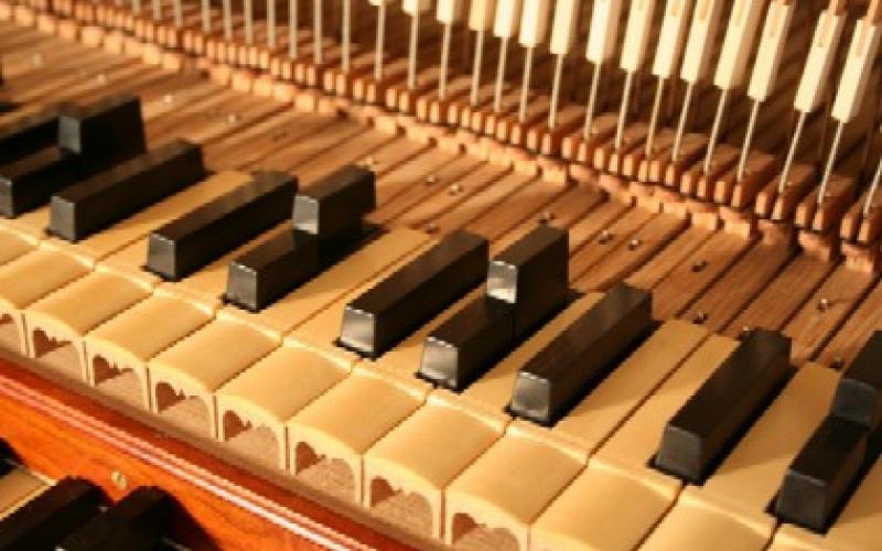 Marquand T&B Organ Installation inside keyboard