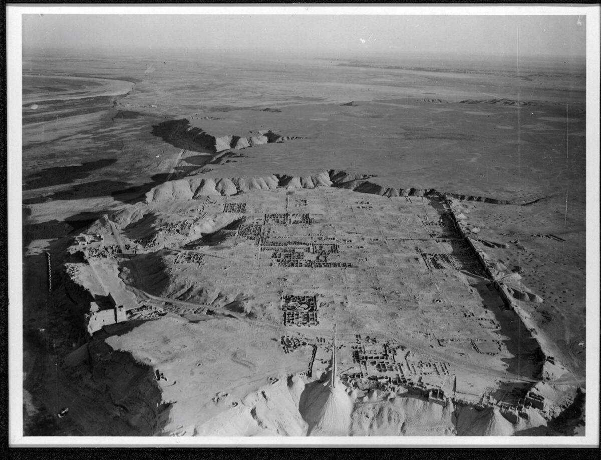 Aerial View of Dura-Europos from the north in 1934