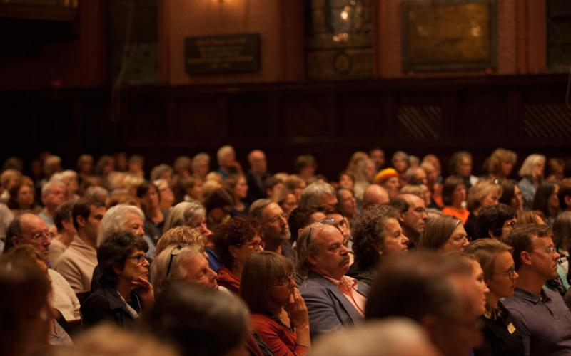 Audience at the talk (photo by Tyler Gathro)