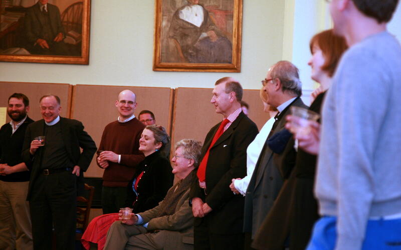 Bryan Spinks with colleagues