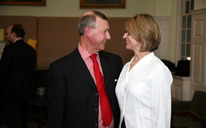 Bryan Spinks with colleague