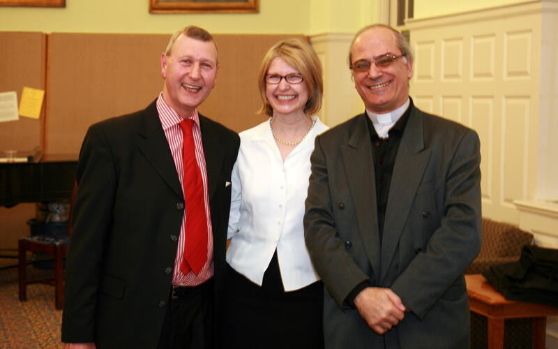 Bryan Spinks with colleagues