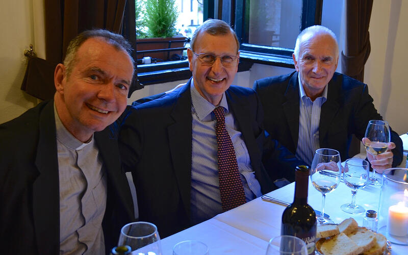 Bryan Spinks with colleagues