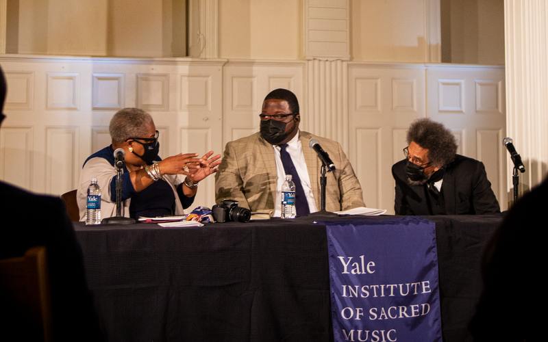 Cheryl Townsend-Gilkes, Braxton Shelley, and Cornel West