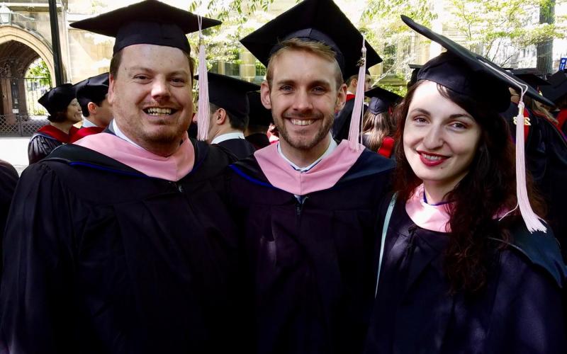 Choral conductors Simon Lee, Joseph Kemper, and Octavia McAloon