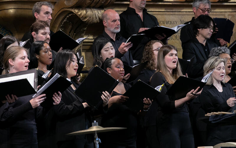 Camerata choir performing