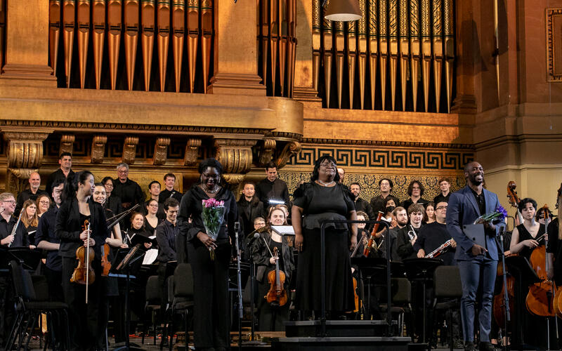 Dr. Felicia Barber and Camerata final bow