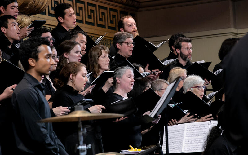 Camerata choir singing