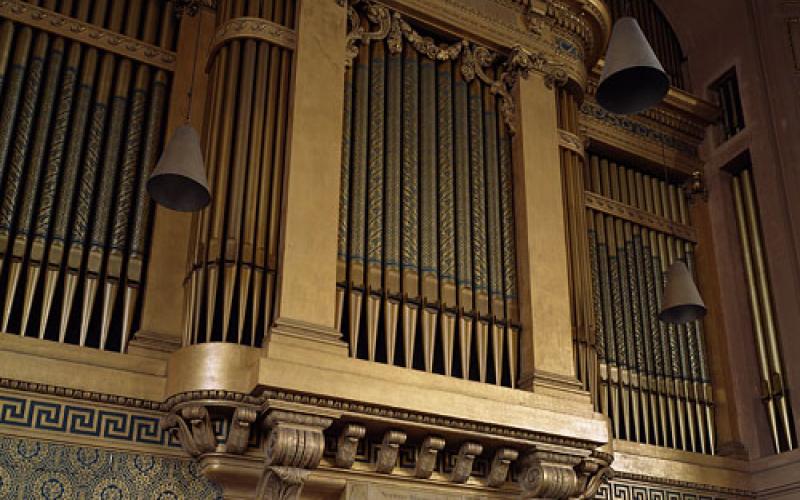 Newberry Memorial Organ in Woolsey Hall - pipes