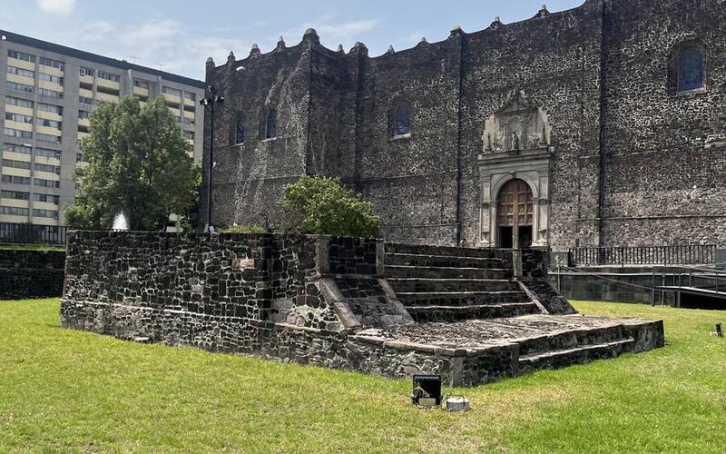 Plaza de las Tres Culturas, Tlatelolco, Mexico City view