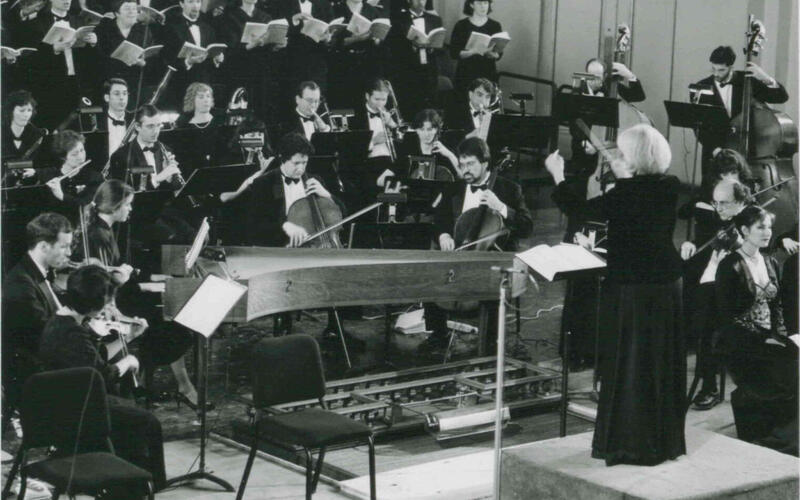 Yale Camerata performs Haydn’s Creation in Woolsey Hall, circa 1990.