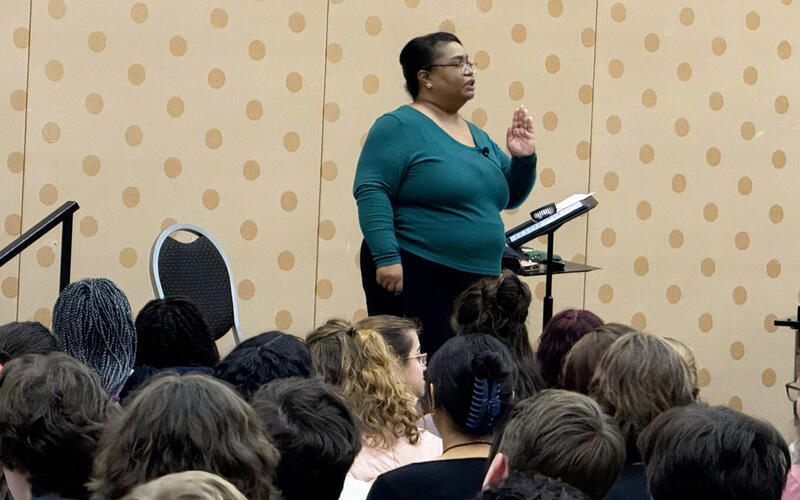 Dr. Felicia Barber (photo by Alex Whittington M.M. Choral Conducting '25)