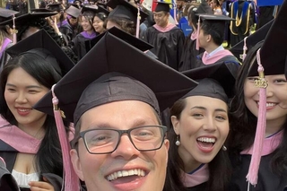 Graduates taking a selfie