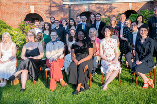 Group of all graduates outside