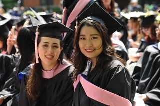 Two happy graduates