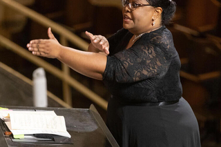 Dr. Felicia Barber, conductor, Yale Camerata