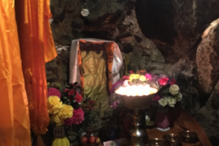 Interior of Guru Rinpoche’s meditation cave