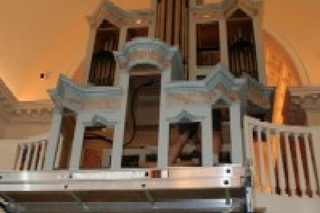 Marquand T&B Organ Installation inside progress