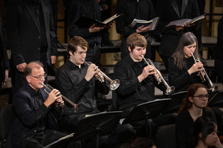 Musical accompanists at the Yale Camerata Advent Concert