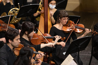 Musical accompanists at the Yale Camerata Advent Concert