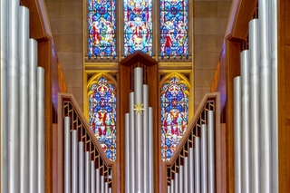 Image: The Bozyan Organ in Yale’s Dwight Chapel.