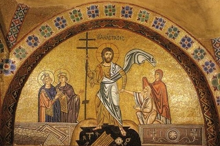 "Anastasis, Hosios Loukas" mosaic, ca. 11th century, Byzantine