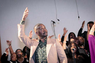 Donald Lawrence performing