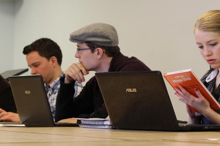 Students at symposium