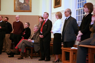 Bryan Spinks with colleagues