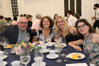 Clare Kemmerer (r) and guests