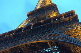 Eiffel Tower, Paris on the last night of Schola Tour