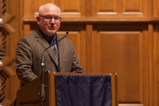 Martin Jean offers a welcome (photo by Tyler Gathro)