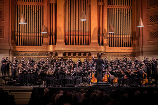 Orchestra playing