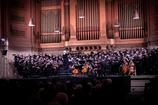 Orchestra playing