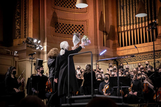 Marguerite L. Brooks conducting