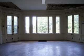 View of the sun coming through the rotunda windows