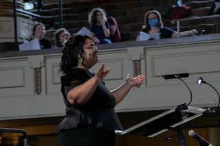 Dr. Felicia Barber conducting