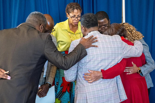 Group in prayer