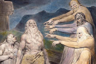 Painting Blake- Job Rebuked by His Friends