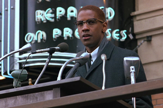 Denzel Washington as Malcolm X