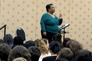 Dr. Felicia Barber (photo by Alex Whittington M.M. Choral Conducting '25)