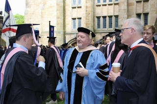 2024 Commencement Martin Jean and faculty