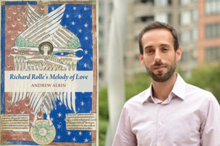 Andrew Albin with book cover