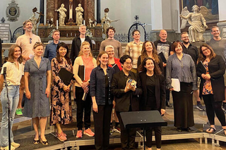 Danish choir in Copenhagen conducting