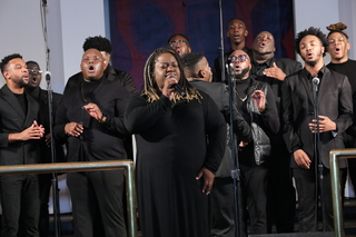 Gospel choir singing